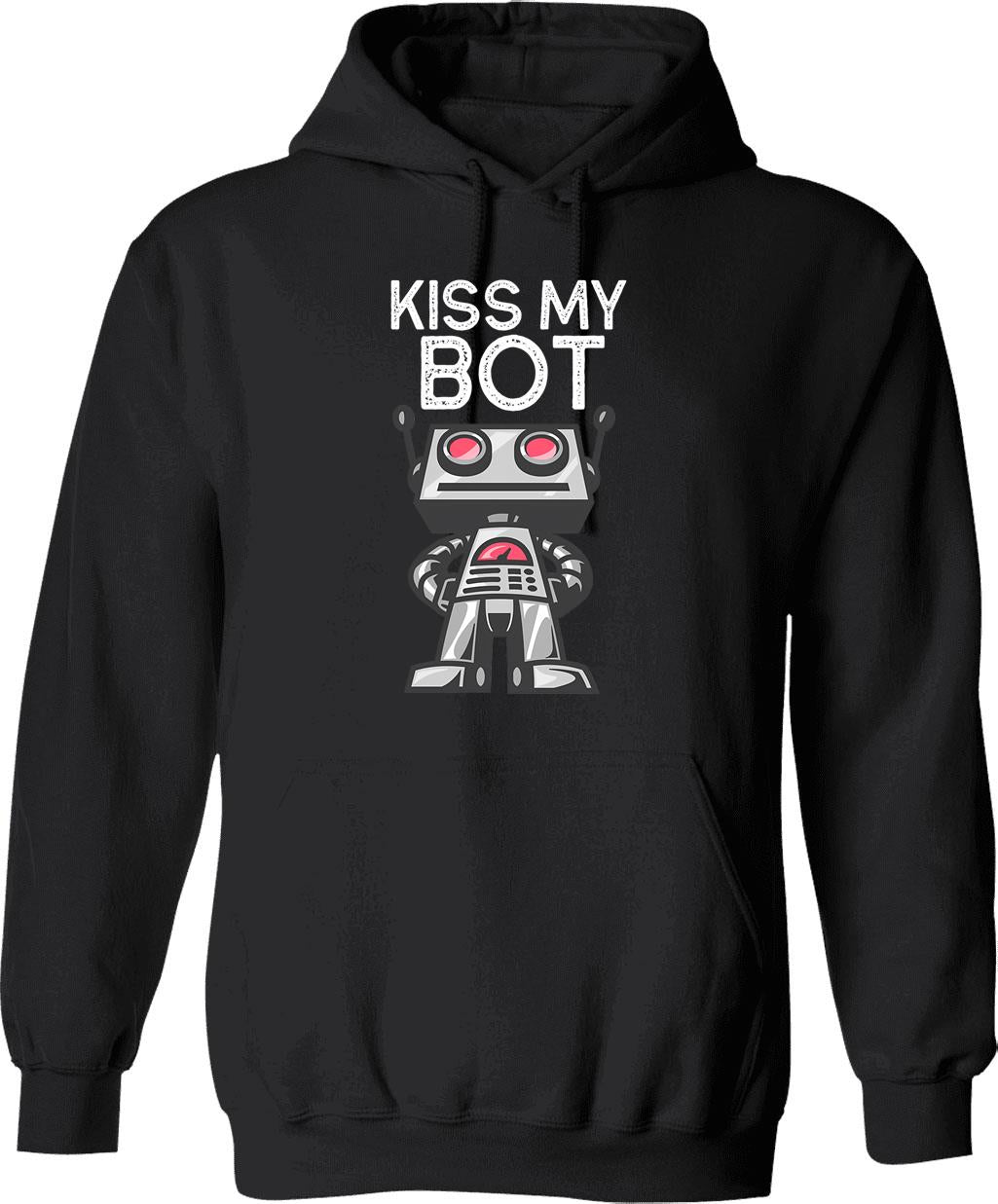 Kiss Me Under The Mistletoe Rude Christmas Jumper Hoodie - Black