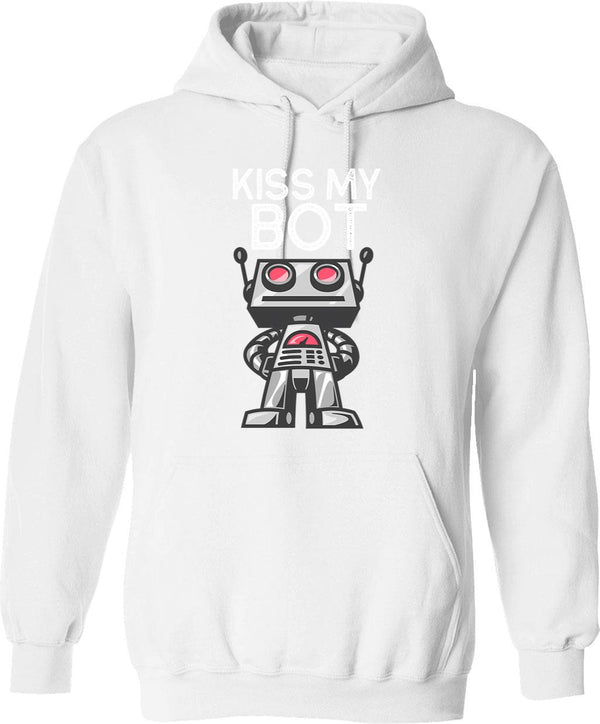 Kiss Me Under The Mistletoe Rude Christmas Jumper Hoodie - White