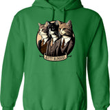 Kiss My Bot Hoodie - Retro Graphic Pullover Hoodie for Men & Women - Green