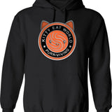 Kitty Blinders 1920s Hoodie - Retro Graphic Pullover Hoodie for Men & Women - Black
