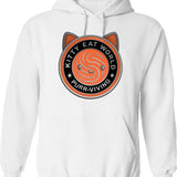 Kitty Blinders 1920s Hoodie - Retro Graphic Pullover Hoodie for Men & Women - White
