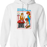 Kitty Eat World - Purrviving Hoodie - Retro Graphic Pullover Hoodie for Men & Women - White