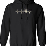 Kix Band Hoodie - Retro Graphic Pullover Hoodie for Men & Women - Black