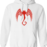 Knull For Fans Graphic Pullover Hoodie - White