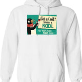 Koko The Clown Hoodie - Retro Graphic Pullover Hoodie for Men & Women - White