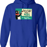 Koko The Clown Hoodie - Retro Graphic Pullover Hoodie for Men & Women - Blue