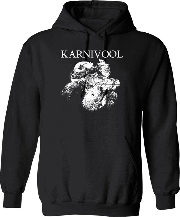 Krav Maga Fighter Moon Hoodie - Retro Graphic Pullover Hoodie for Men & Women - Black