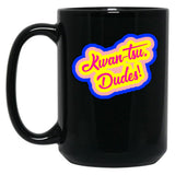 Kwan-Tsu Dudes Surf Ninjas Movie Quote Choose Your Own Background Black Coffee Mug, Gift Coffee Mug - Black