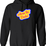 Kwan-Tsu Dudes Surf Ninjas Movie Quote Choose Your Own Background Graphic Pullover Hoodie - Black
