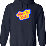 Kwan-Tsu Dudes Surf Ninjas Movie Quote Choose Your Own Background Graphic Pullover Hoodie - Navy