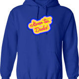 Kwan-Tsu Dudes Surf Ninjas Movie Quote Choose Your Own Background Graphic Pullover Hoodie - Blue