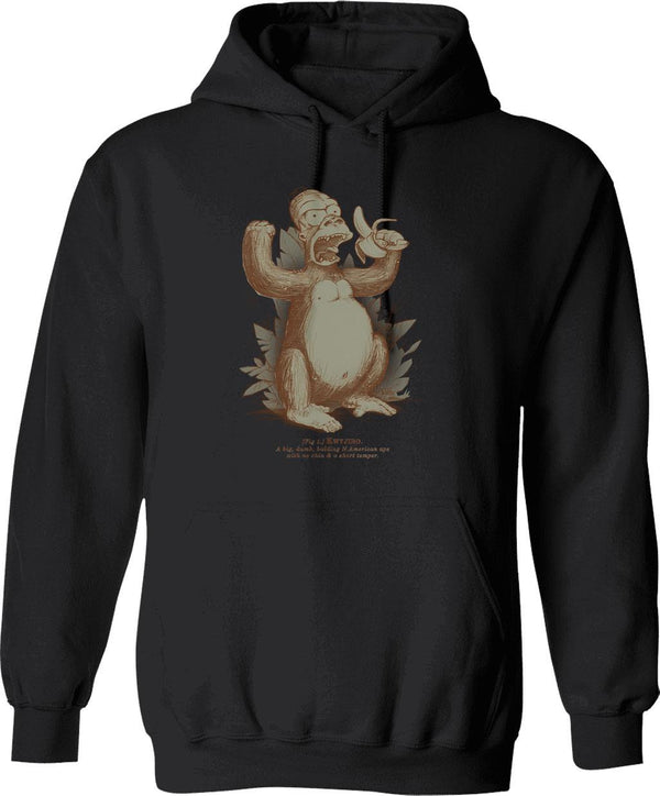 Kuyyyy Ah Hoodie - Retro Graphic Pullover Hoodie for Men & Women - Black
