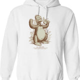 Kuyyyy Ah Hoodie - Retro Graphic Pullover Hoodie for Men & Women - White