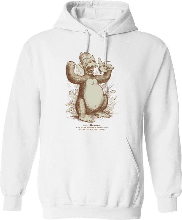 Kuyyyy Ah Hoodie - Retro Graphic Pullover Hoodie for Men & Women - White