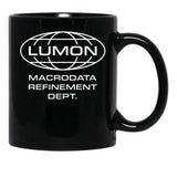 LUMON Macrodata Refinement Department Black Coffee Mug, Gift Coffee Mug - Black