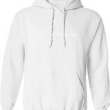 La Linea Hoodie - Retro Graphic Pullover Hoodie for Men & Women - White