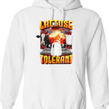 Lactose Tolerant - Funny Pro Dairy In Vintage 90s Bootleg Style Hoodie - White