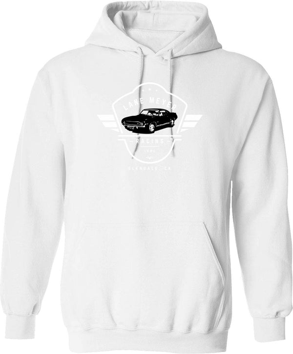 Lambrella Hoodie - Retro Graphic Pullover Hoodie for Men & Women - White