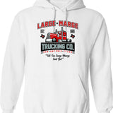 Lanford Custom Cycles Dan Conner Hoodie - Retro Graphic Pullover Hoodie for Men & Women - White