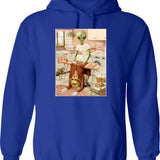 Latte And A Prayer Coffee Worship Hoodie - Blue