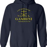 Law Offices Of Jackie Chiles Hoodie - Retro Graphic Pullover Hoodie for Men & Women - Navy