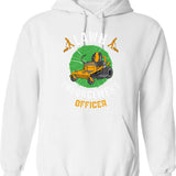 Lawn Dart 1970s Vintage Toy Hoodie - Retro Graphic Cosy Pullover - White