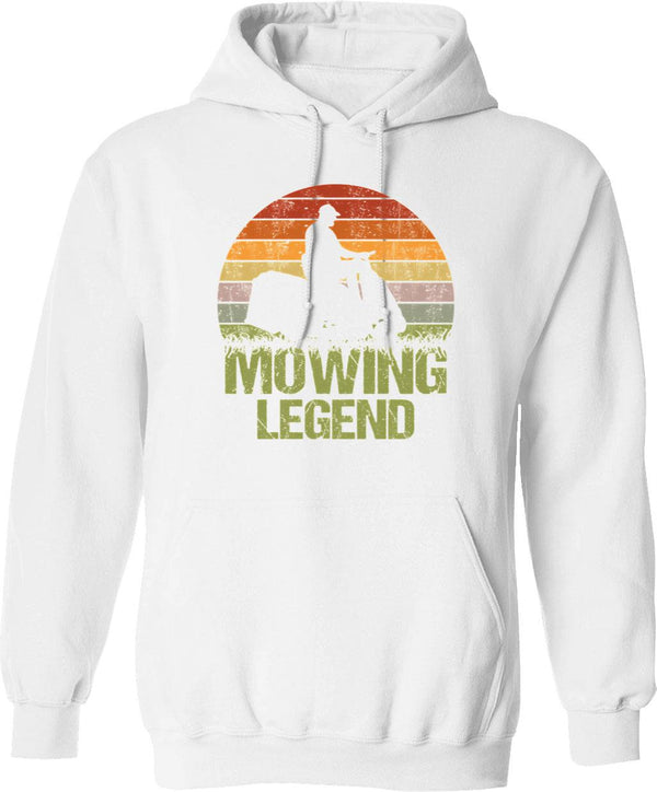 Lawn Enforcement Officer A Mowing Pun Hoodie - White