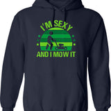 Lawn Mowing Is Importanter Gardening Gift Funny Landscaping Hoodie - Navy