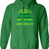 Lawn Mowing Is Importanter Gardening Gift Funny Landscaping Hoodie - Green