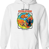Learn About Division Hoodie - Retro Graphic Pullover Hoodie for Men & Women - White