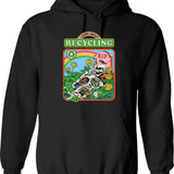 Learn About Evolution Hoodie - Retro Graphic Pullover Hoodie for Men & Women - Black