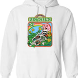 Learn About Evolution Hoodie - Retro Graphic Pullover Hoodie for Men & Women - White