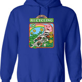 Learn About Evolution Hoodie - Retro Graphic Pullover Hoodie for Men & Women - Blue