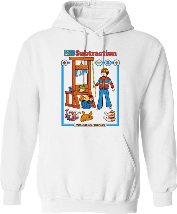 Learn About Recycling Hoodie - Retro Graphic Pullover Hoodie for Men & Women - White