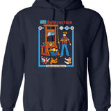 Learn About Recycling Hoodie - Retro Graphic Pullover Hoodie for Men & Women - Navy