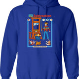 Learn About Recycling Hoodie - Retro Graphic Pullover Hoodie for Men & Women - Blue