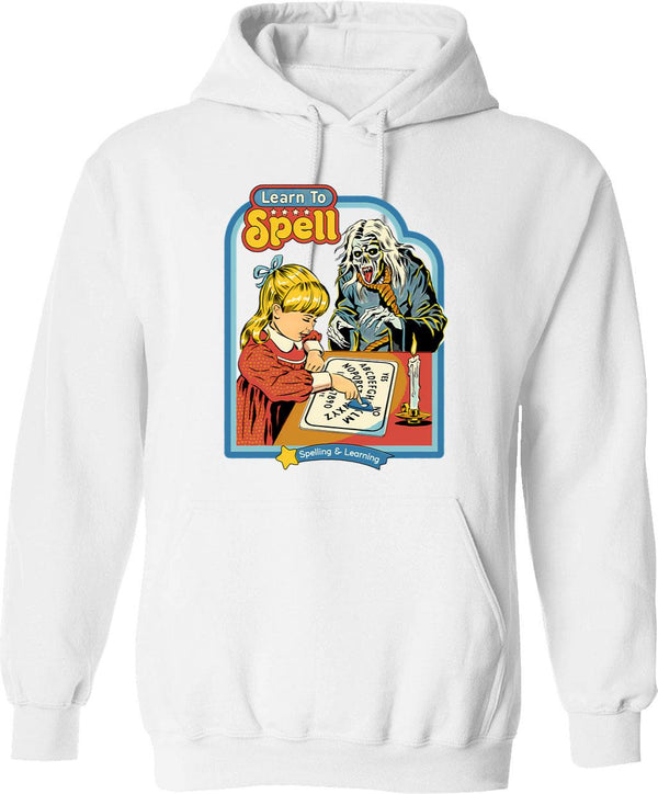 Learn About Subtraction Hoodie - Retro Graphic Pullover Hoodie for Men & Women - White