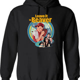Learning To Swim Vintage French Swimmers Hoodie - Black