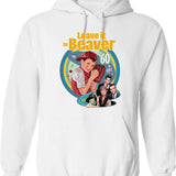 Learning To Swim Vintage French Swimmers Hoodie - White