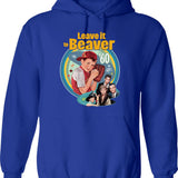 Learning To Swim Vintage French Swimmers Hoodie - Blue
