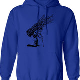 Led Zepelin Hoodie - Retro Graphic Pullover Hoodie for Men & Women - Blue
