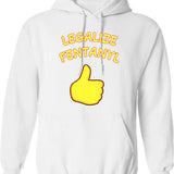 Legalize Fentanyl Graphic Pullover Hoodie - White