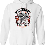 Legalize Eating Ass Hoodie - Retro Graphic Pullover Hoodie for Men & Women - White
