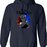 Les Miserables ( Black ) Hoodie - Retro Graphic Pullover Hoodie for Men & Women - Navy
