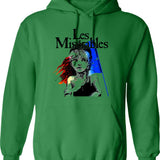 Les Miserables ( Black ) Hoodie - Retro Graphic Pullover Hoodie for Men & Women - Green