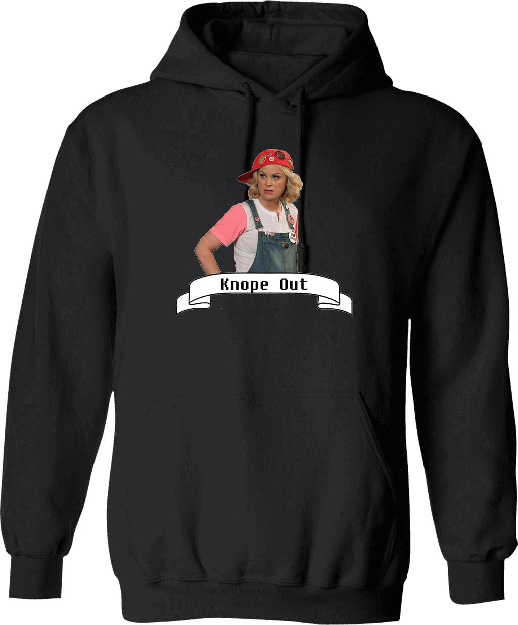 Leslie Knope Graphic Pullover Hoodie - Black