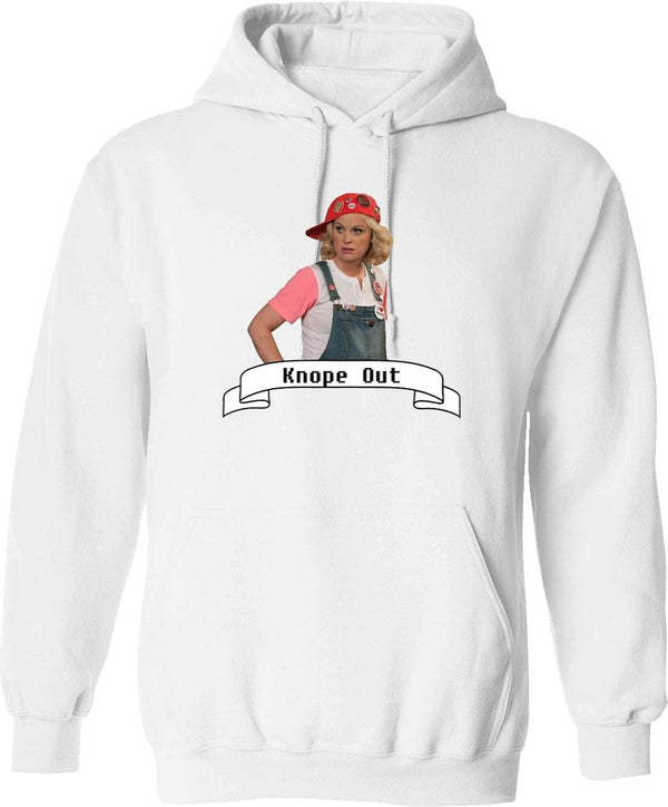 Leslie Knope Graphic Pullover Hoodie - White