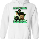 Let Him Cook Gr Shirt Hoodie - Retro Graphic Pullover Hoodie for Men & Women - White