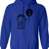 Let Me Know If My Biceps Get In Your Way Funny Biceps Gym Lover Fitness Christmas Gift Vintage Style Idea Design Hoodie - Blue