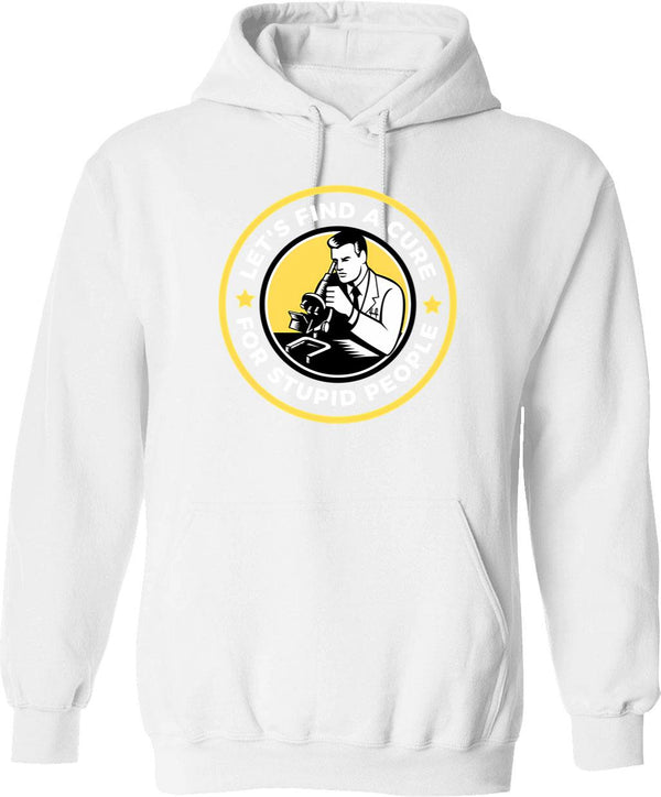 Let's Dig For Treasure Hoodie - Retro Graphic Pullover Hoodie for Men & Women - White